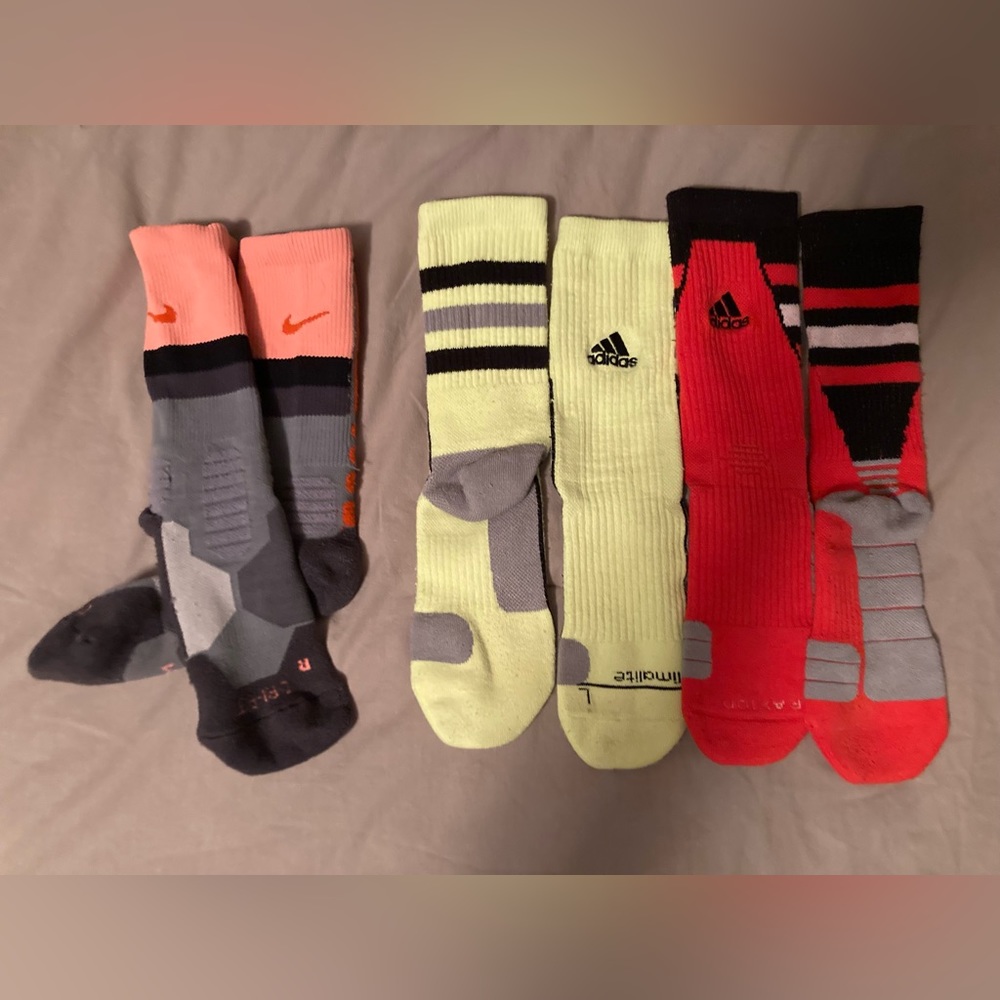 Nike hyper elite and adidas
